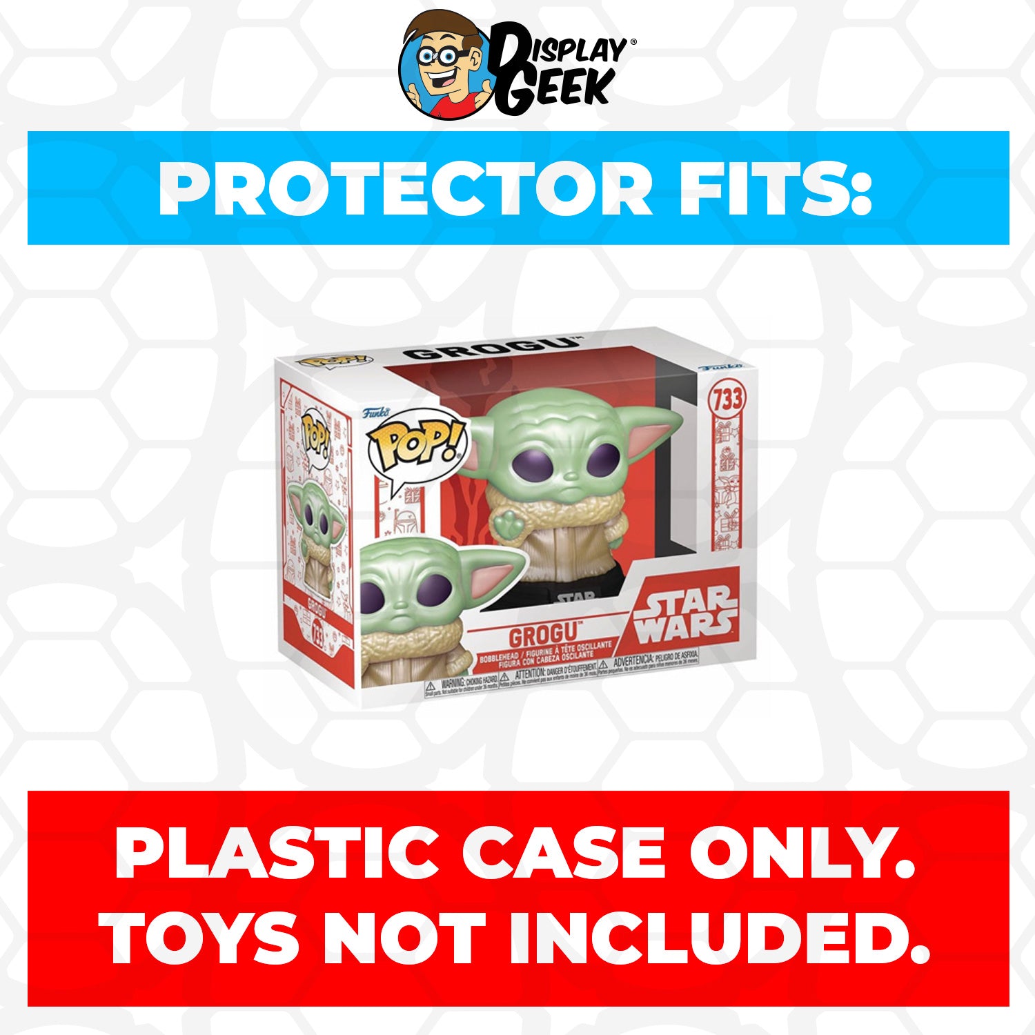 Pop Protector for 4 inch Funko Pop Holiday Grogu with Cookies #747