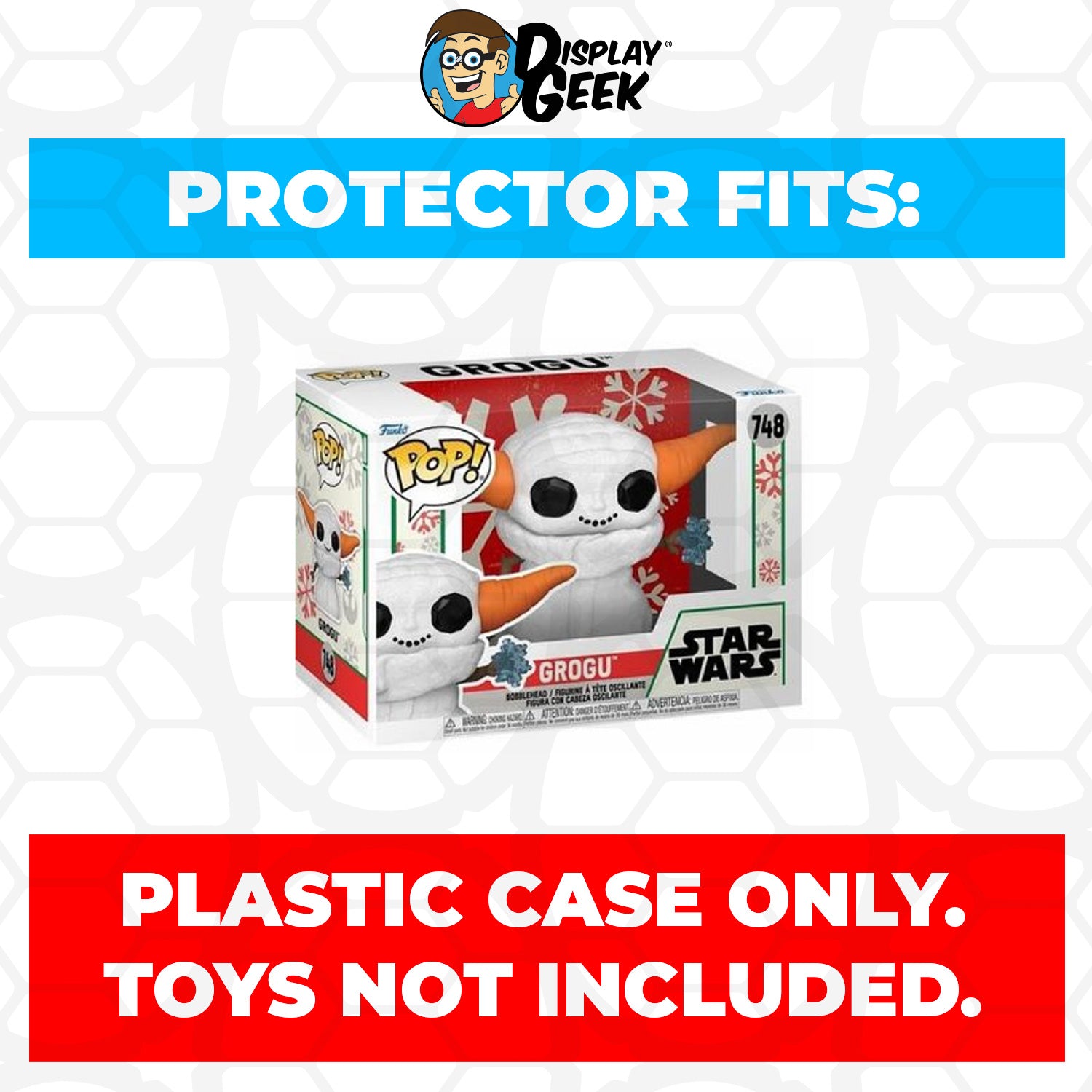 Pop Protector for 4 inch Funko Pop Holiday Grogu with Cookies #747