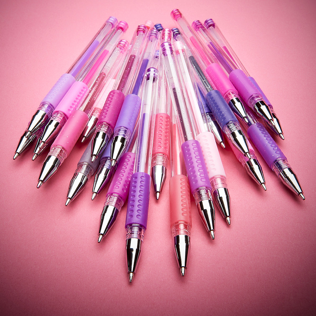 Gel Pens 24 Pink & Purple Tone Colors