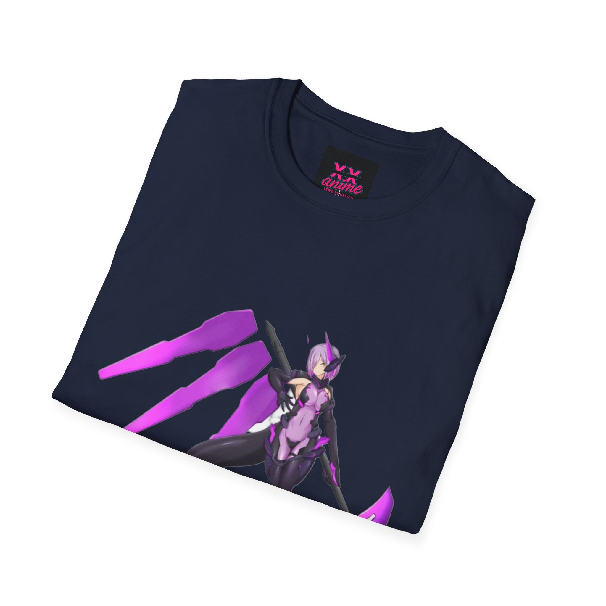 Anime-lewd Inspired Unisex Softstyle T-Shirt, Graphic Tee for Fans, Perfect for Cosplay, Gift for Anime Lovers, Casual Wear, Unique Designs