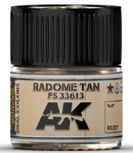 AK Interactive RC227 Real Colors: Radome Tan FS33613 Acrylic Lacquer Paint 10ml Bottle