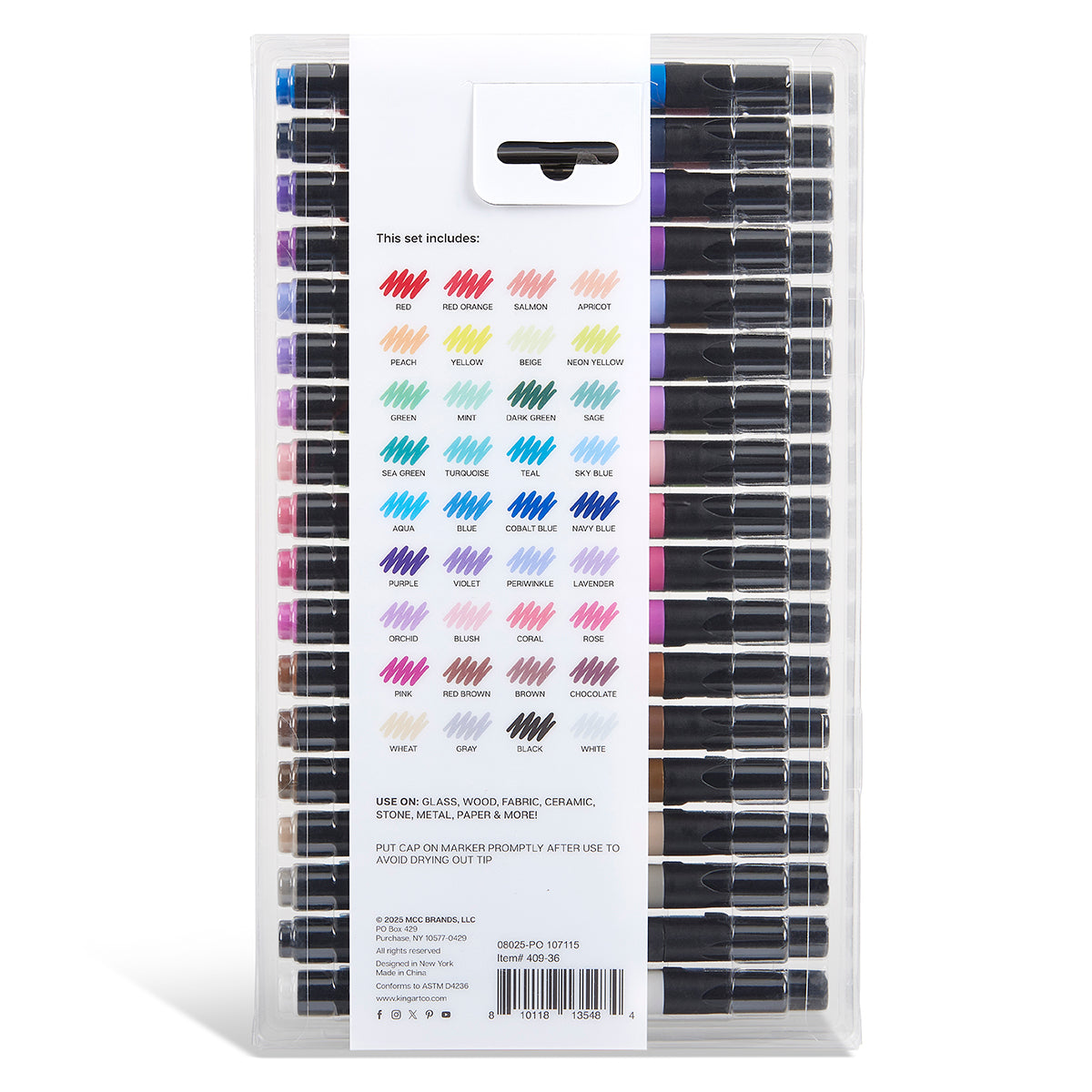 Acrylic Paint Markers 36 Colors