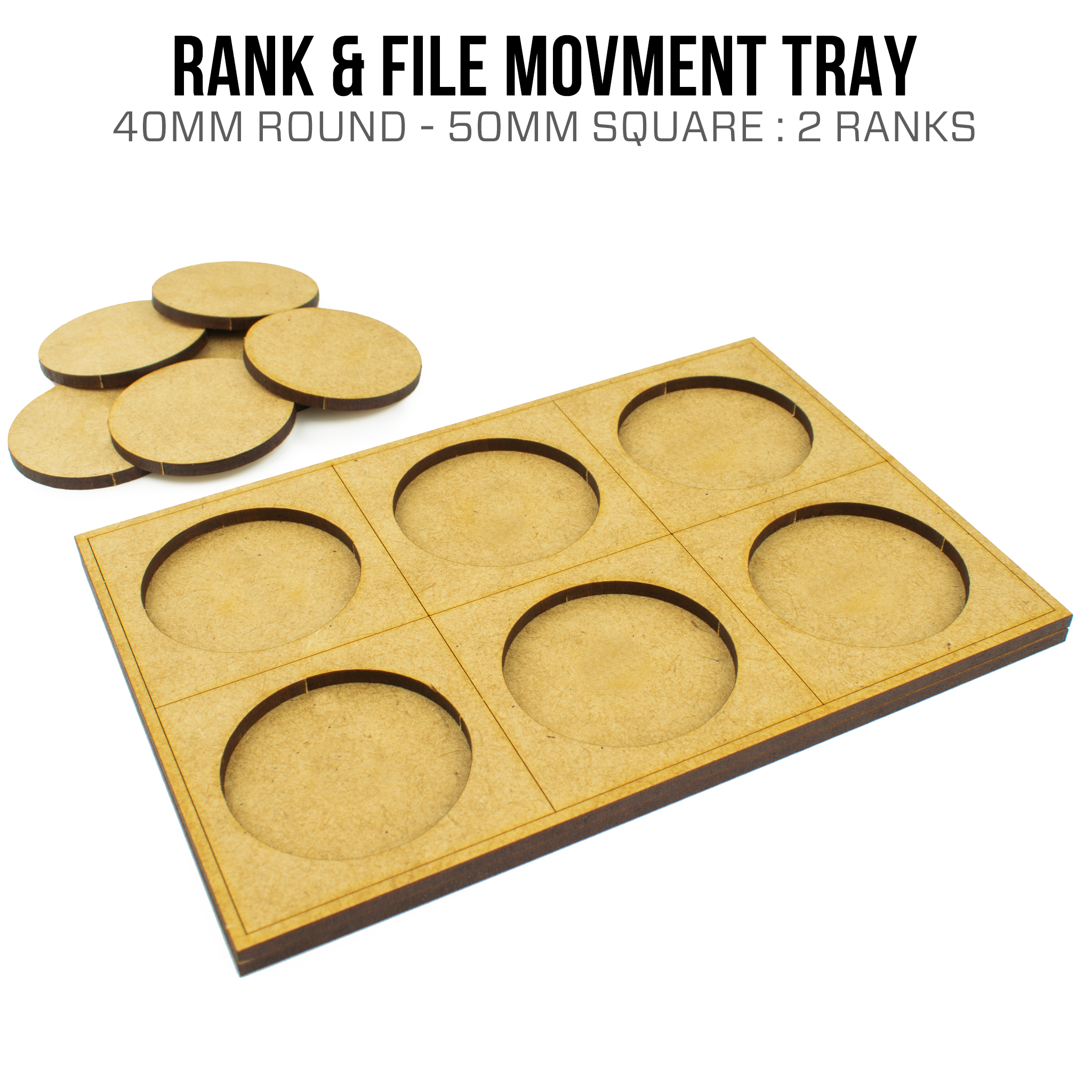 40mm Circle (50mm Square) Movement Trays