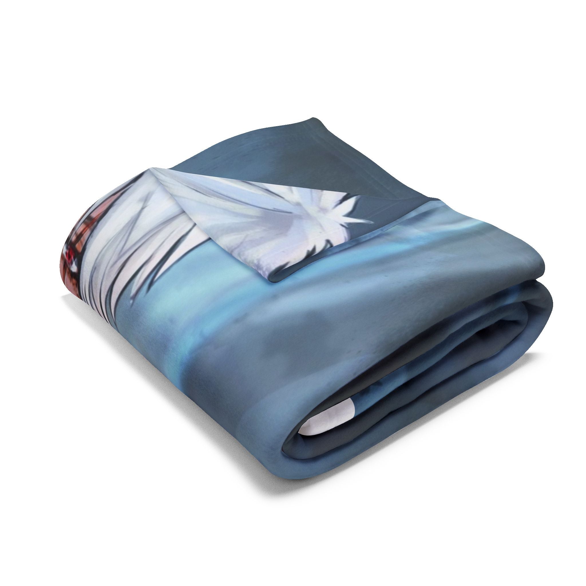 Ninja style Anime-Themed Fleece Blanket, Cozy Throw Blanket, Konoha Design Blanket, Gift for Anime Fans, Soft Plush Blanket