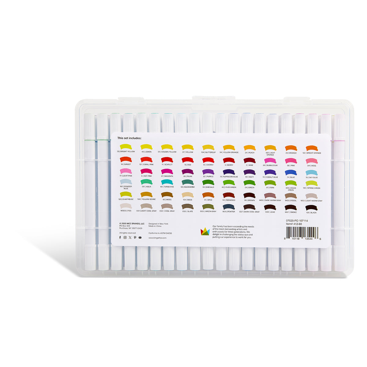 Twin-Tip™ Alcohol Markers 60 Colors