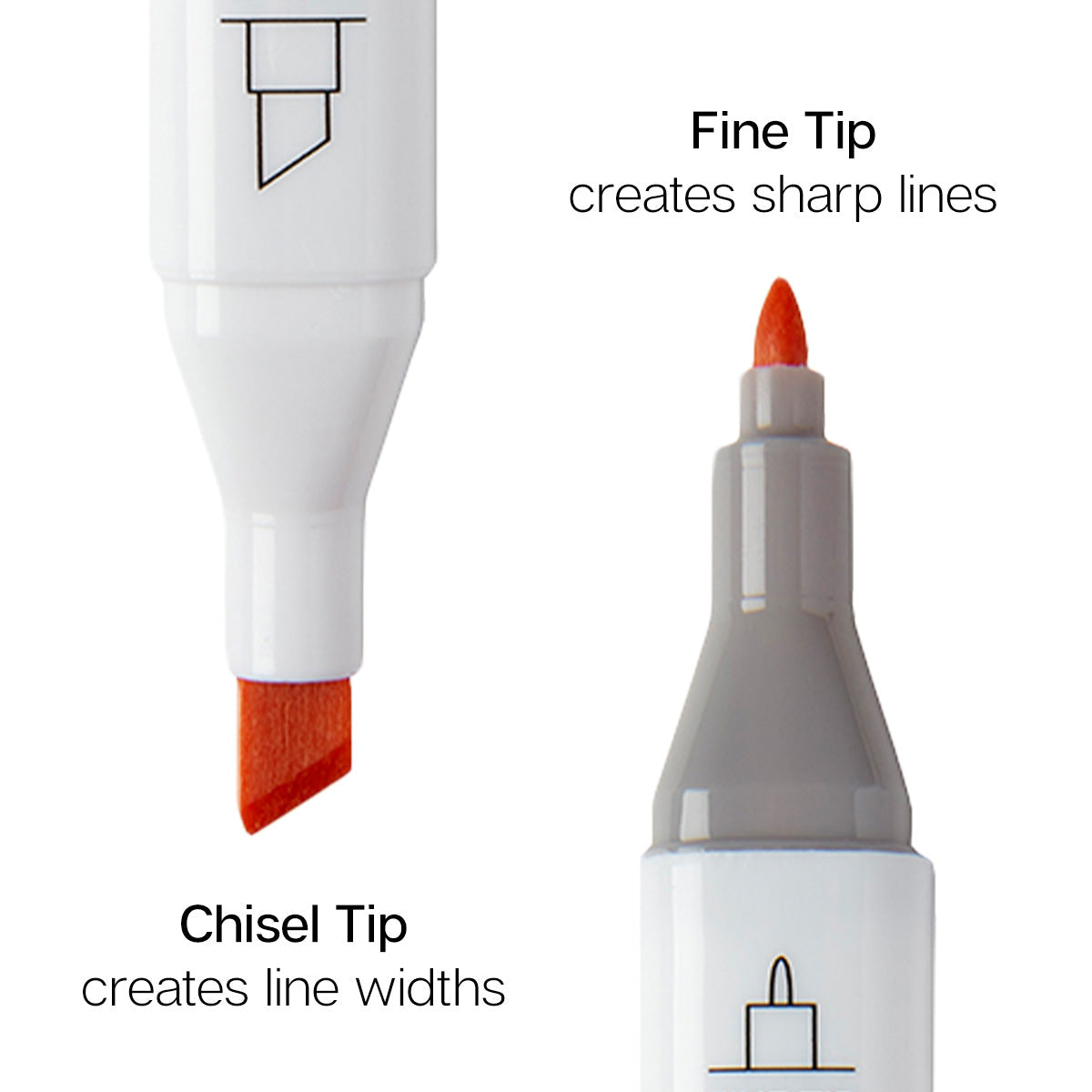 Double-Ended Alcohol Markers 24 Bright Colors