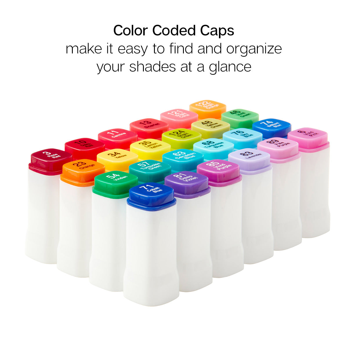 Double-Ended Alcohol Markers 24 Bright Colors