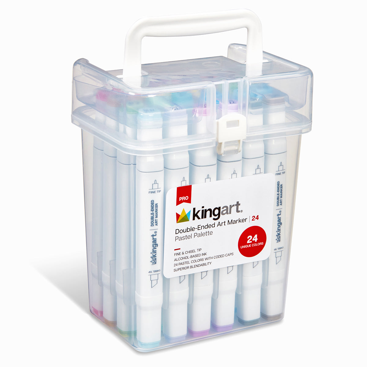 Double-Ended Alcohol Markers 24 Pastel Colors