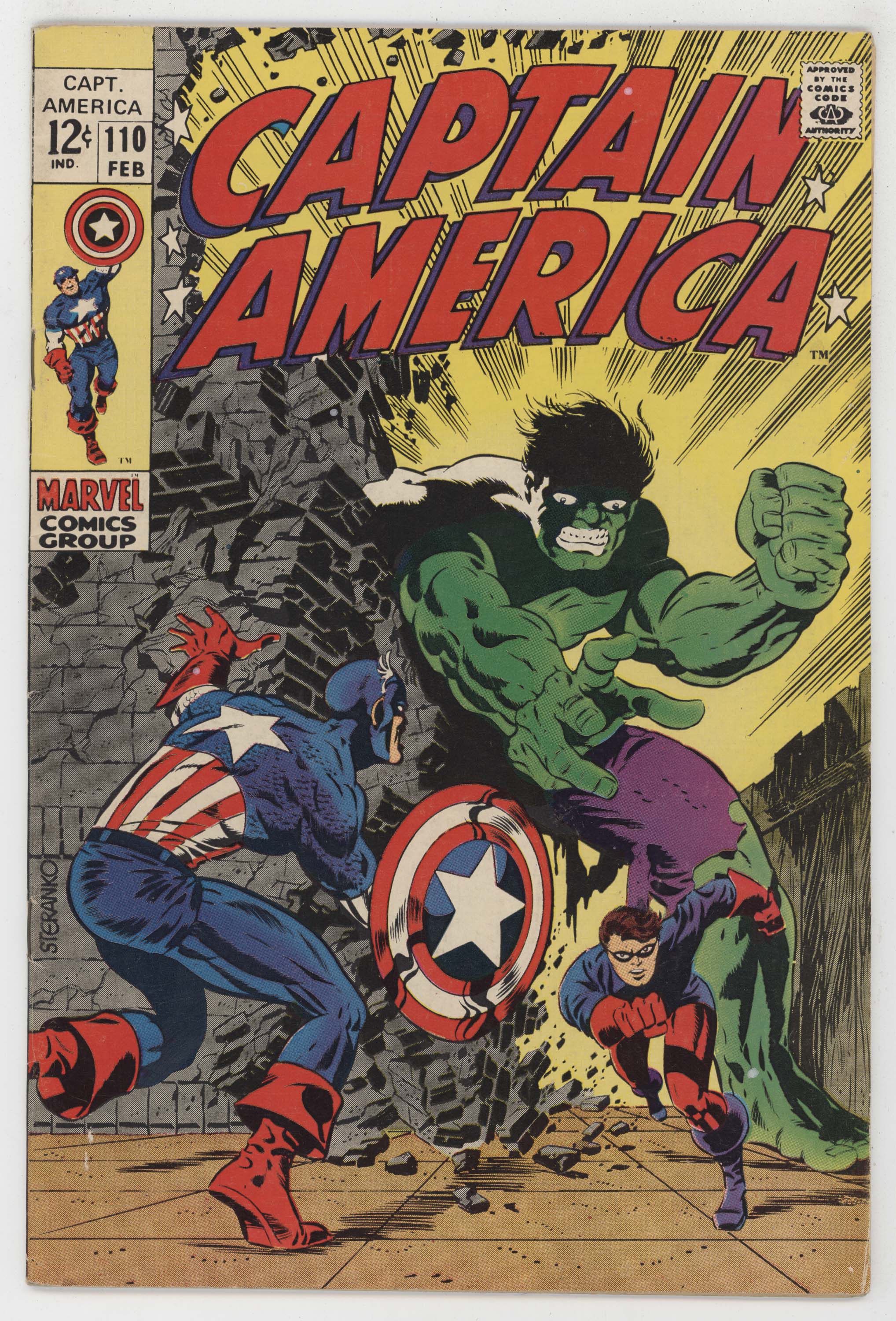 Captain America 110 Marvel 1969 FN VF Jim Steranko Hulk 1st Madame Hydra