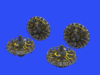 Eduard 648538 1/48 Aircraft- B17G Engines for HKM (Photo-Etch & Resin)
