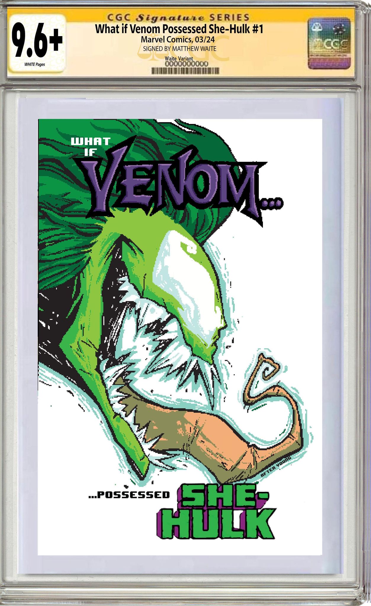 WHAT IF VENOM #4 | Matthew Waite Skottie Young Homage Variant