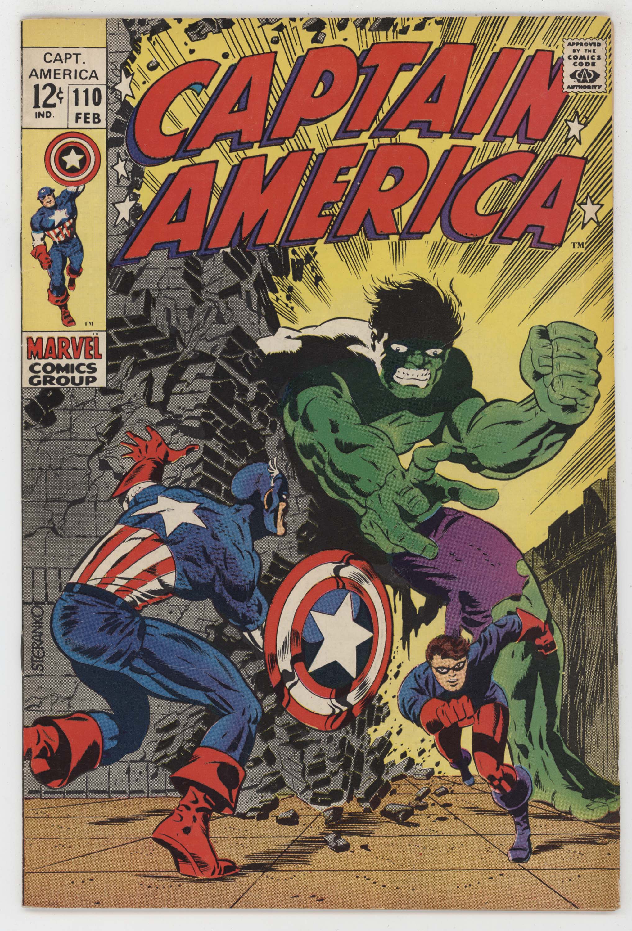 Captain America 110 Marvel 1969 VF Jim Steranko Hulk 1st Madame Hydra