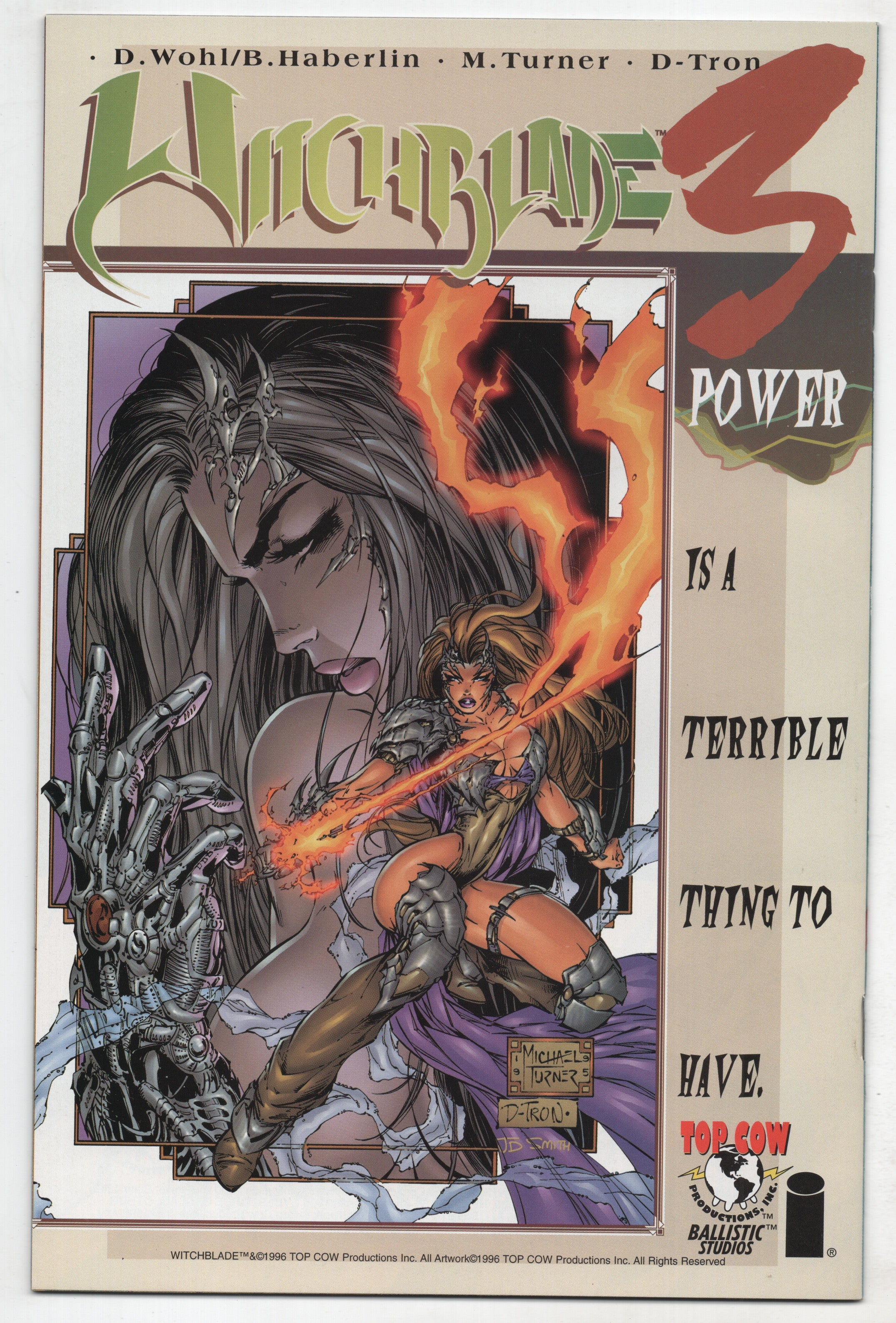 Ballistic Imagery 1 Image 1996 NM- 9.2 Hellcop Brian Haberlin Heavy Space Cyberforce