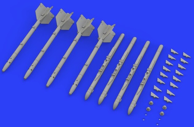 Eduard 648445 1/48 Aircraft- R13M Missiles (Photo-Etch & Resin)