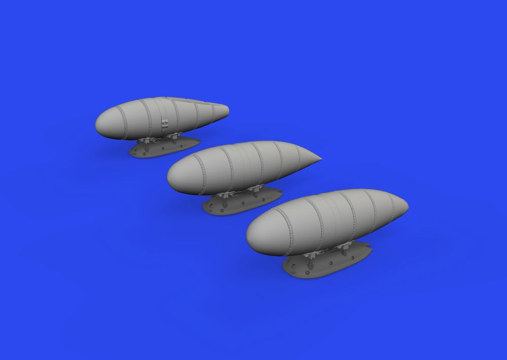 Eduard 648946 1/48 Aircraft- FM1 Exhaust for EDU (Resin)