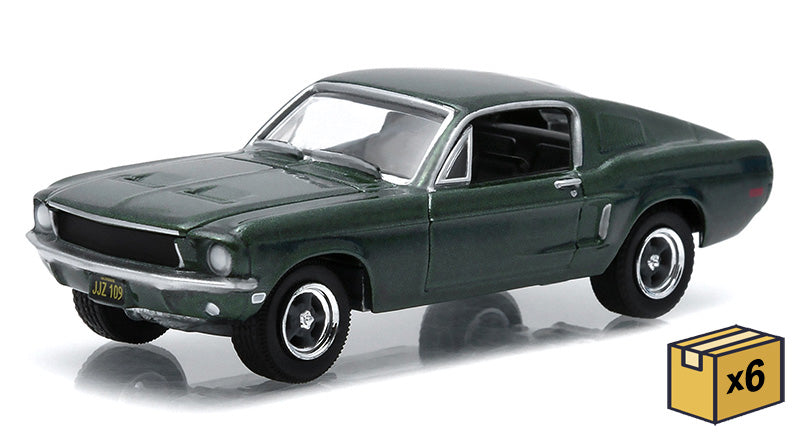 Greenlight 44723-CASE 1/64 Scale 1968 Ford Mustang GT Fastback