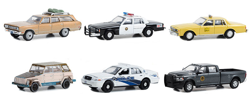 Greenlight 44990-CASE 1/64 Scale Hollywood Series 39 6 Pieces