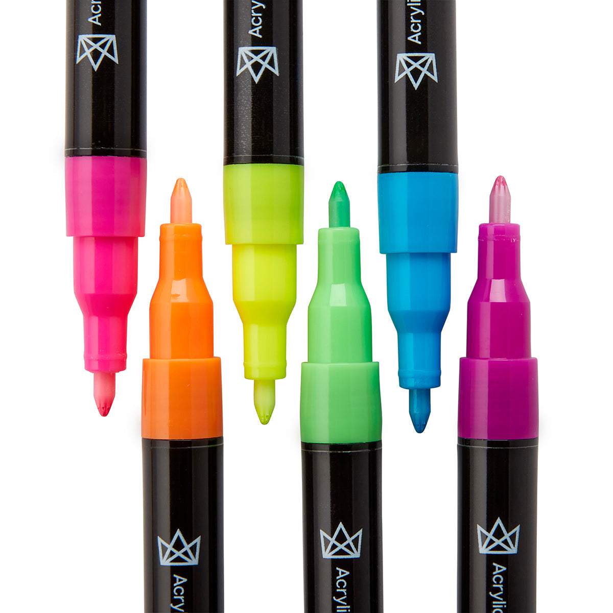 Acrylic Paint Pens Extra Fine Neon Colors 6 pc