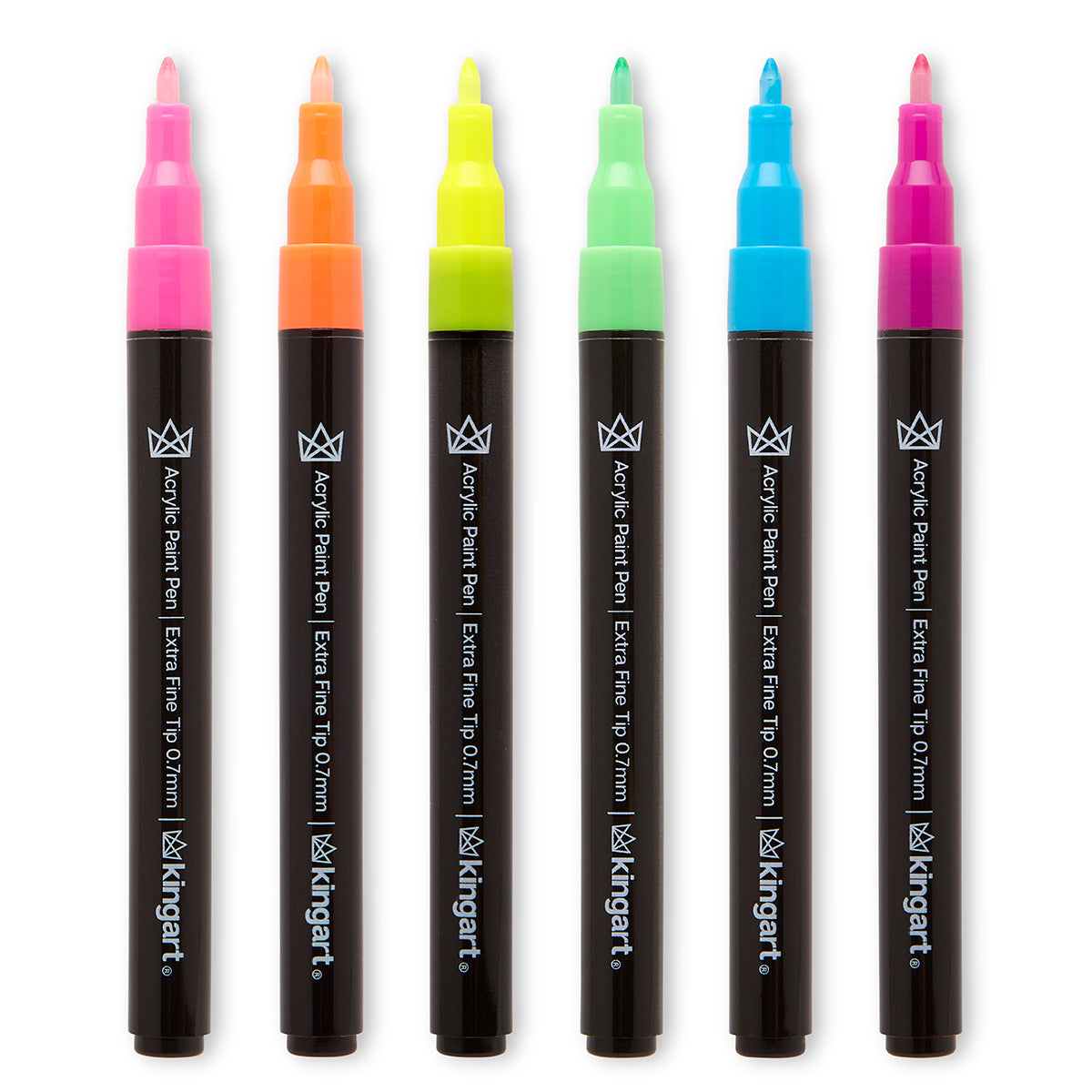 Acrylic Paint Pens Extra Fine Neon Colors 6 pc