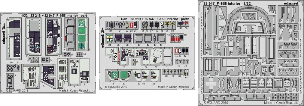Eduard 32947 1/32 Aircraft- F15E Interior for TAM (Painted)