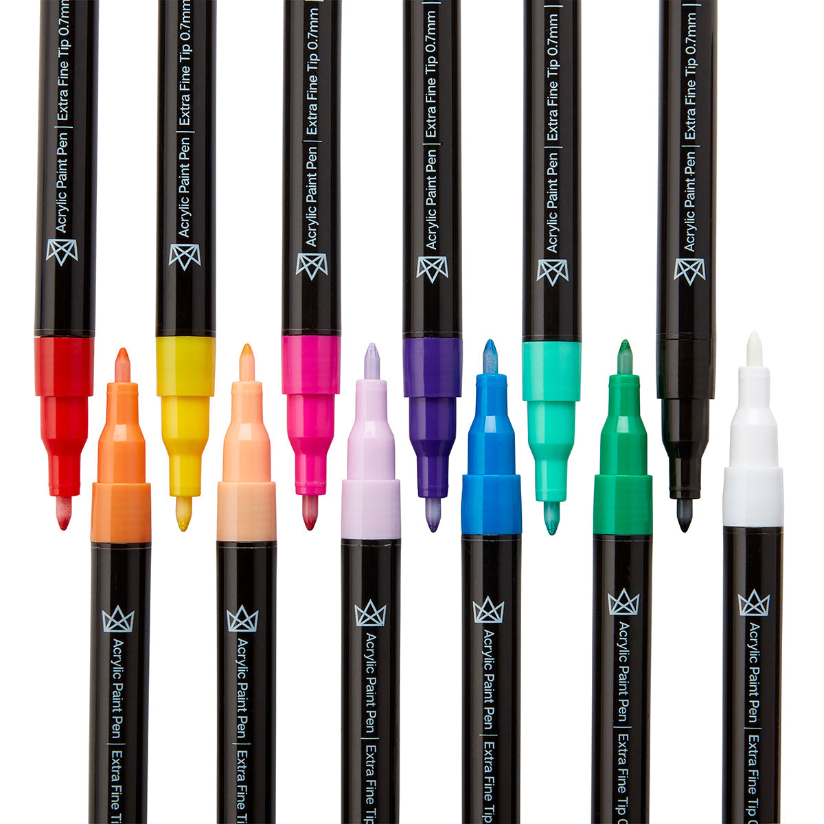 Acrylic Paint Pens Extra Fine 12 Colors