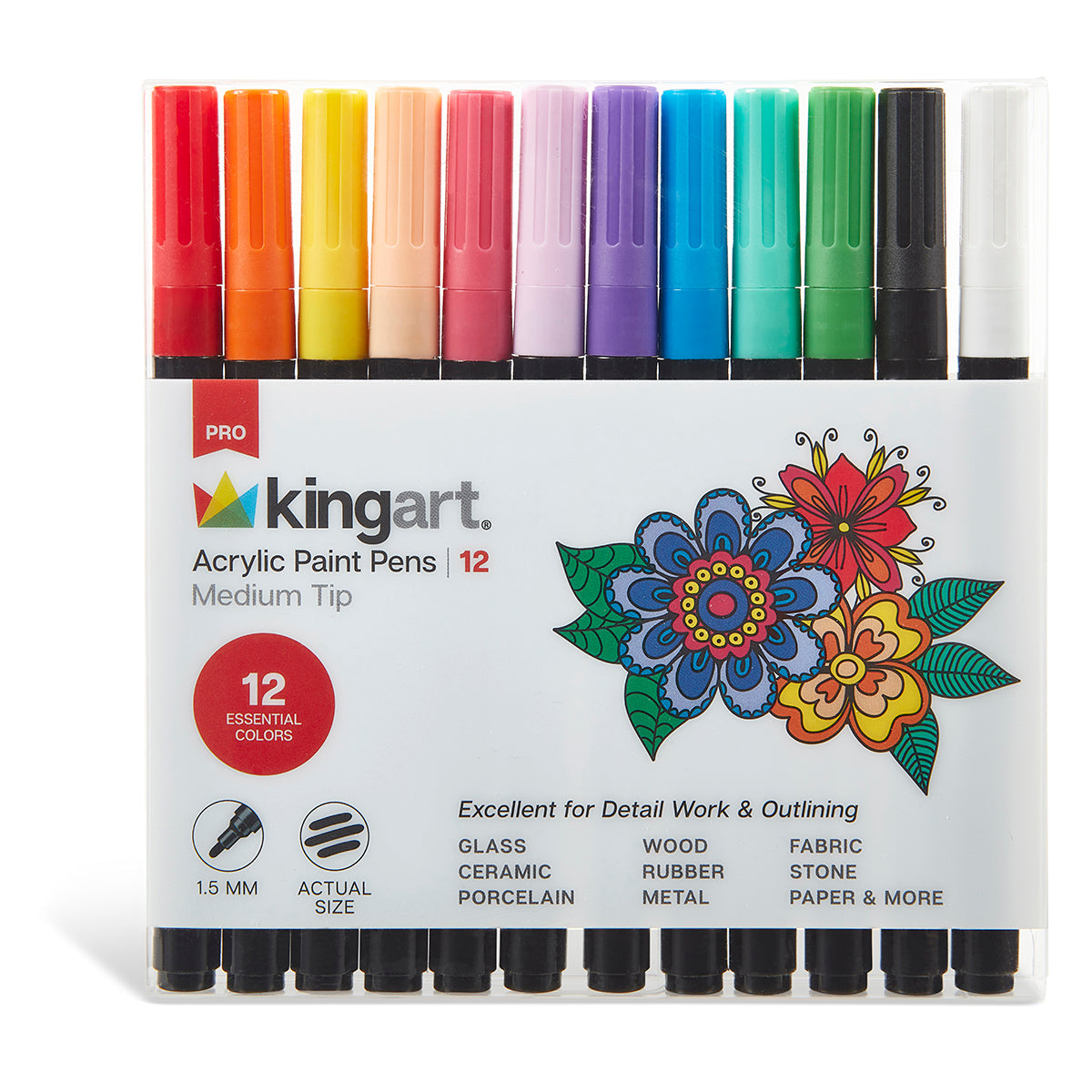 Acrylic Paint Pens 12 Colors
