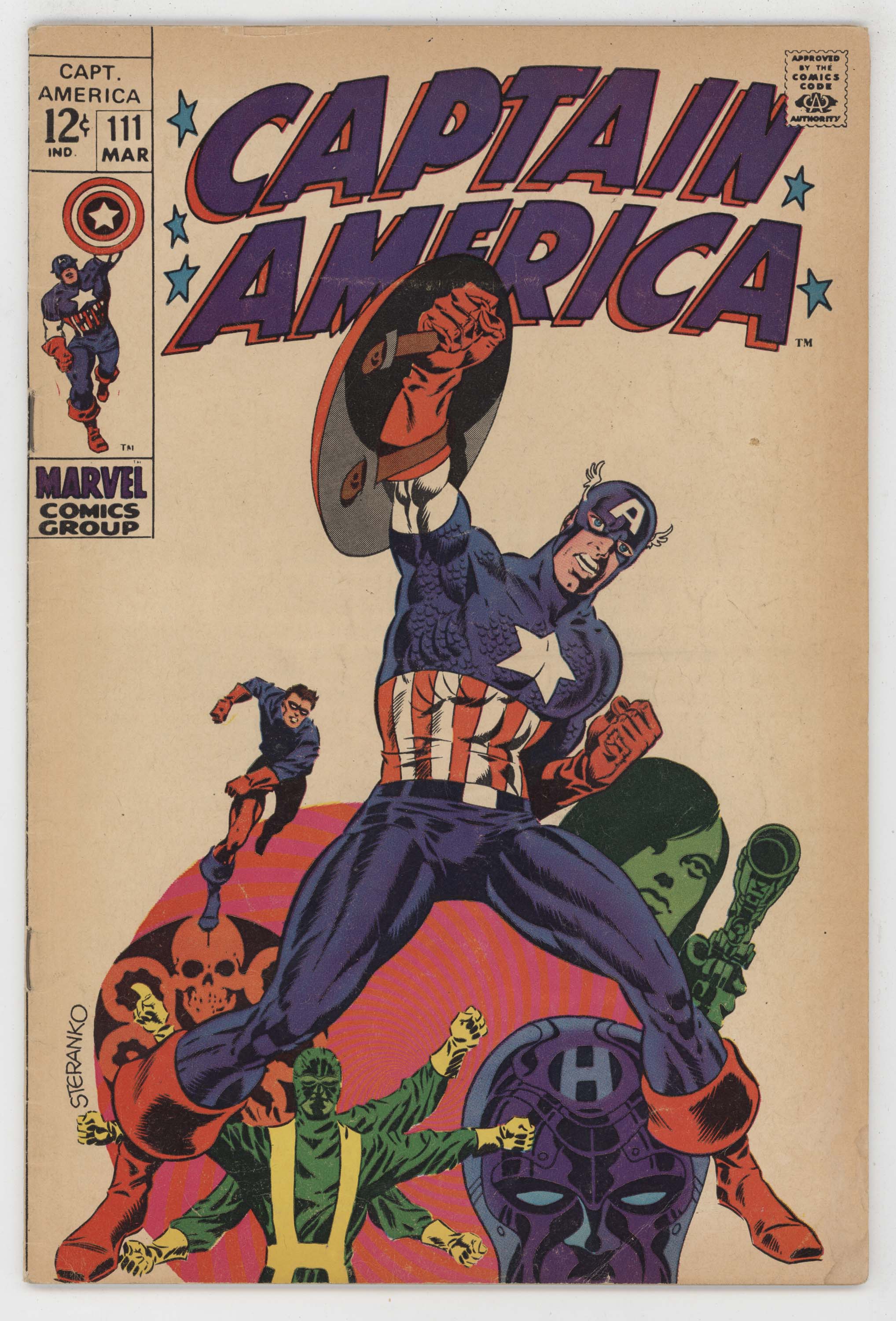 Captain America 111 Marvel 1969 FN Jim Steranko Stan Lee Madame Hydra