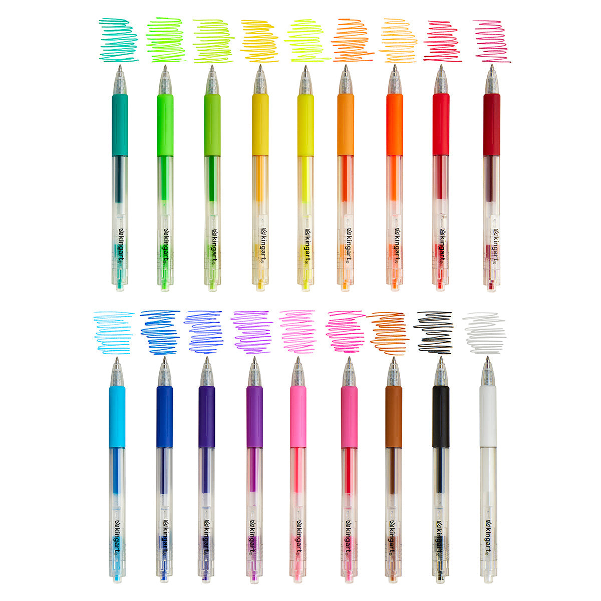 Gel Pens Retractable 18 Colors