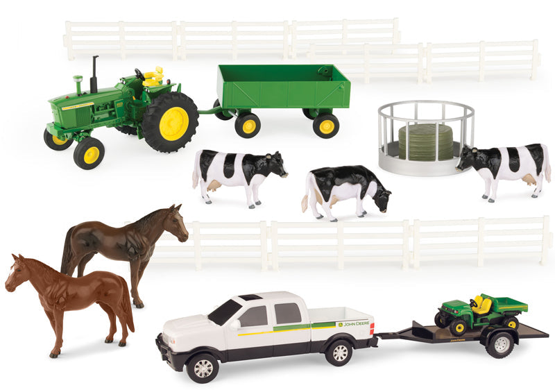 Ertl 46683 1/32 Scale John Deere 20-Piece Playset