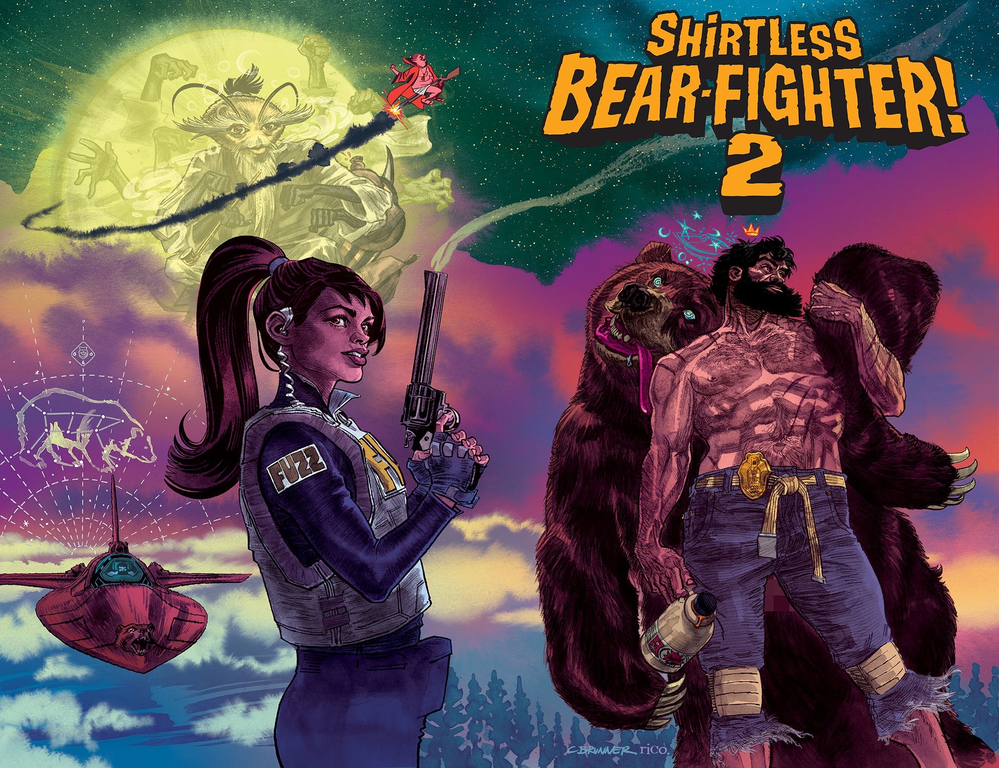 Shirtless Bear-Fighter 2 #1 (Of 7) B Chris Brunner Variant (08/17/2022) Image