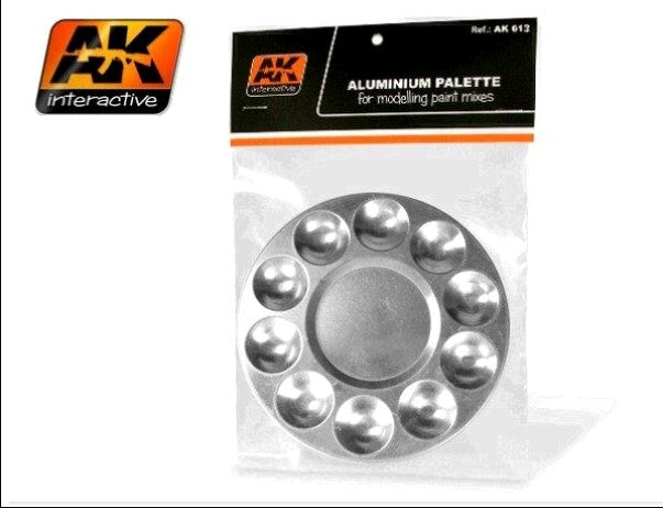 AK Interactive 613 Aluminum Paint Palette 10 Wells