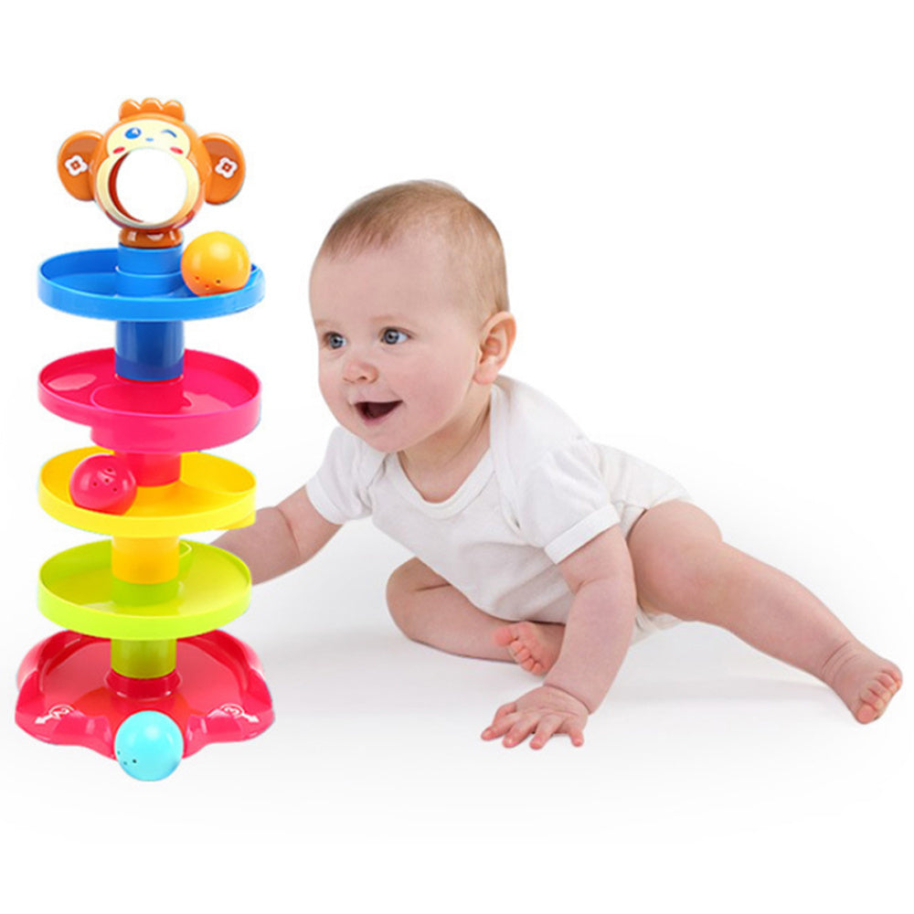 Stackable Rolling Ball Toy – Educational Music Ball for Babies