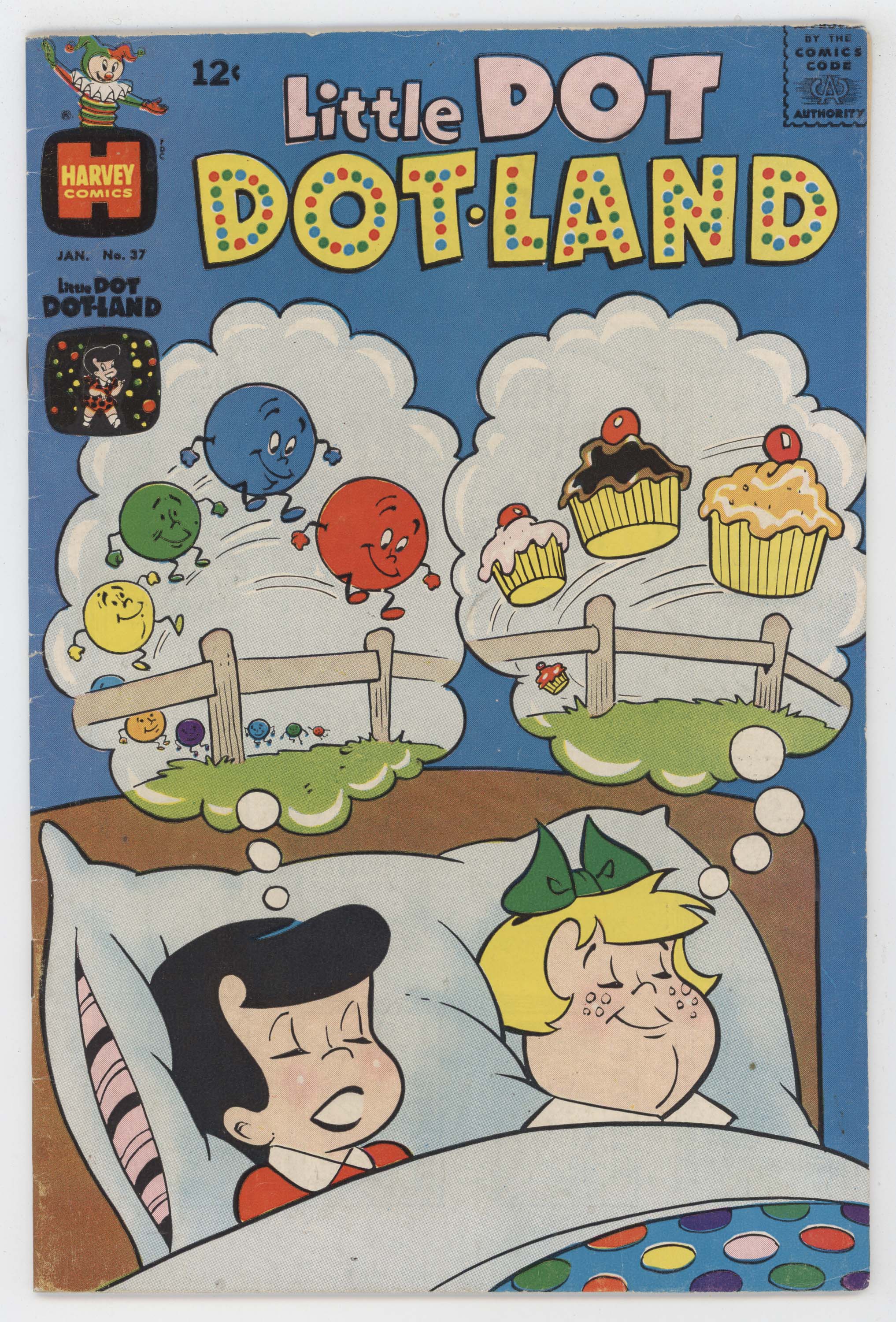 Little Dot Dotland 37 Harvey 1969 FN Warren Kremer Richie Rich Cupcake