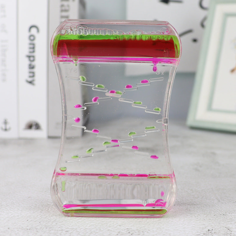 Creative Quicksand Liquid Hourglass – Modern Desk and Home Décor Ornament