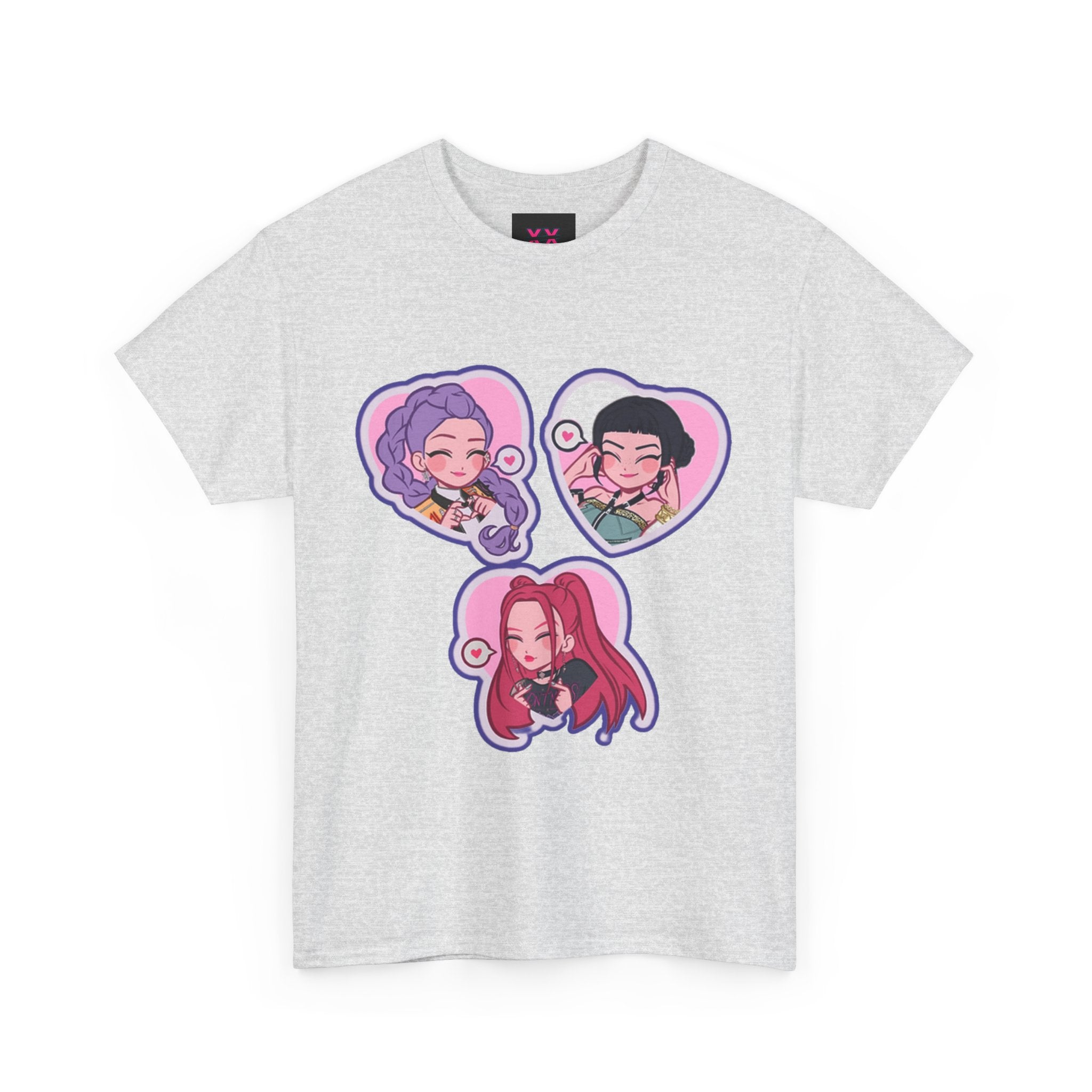 Idol style 1 Cotton Tee | Cute Character Tees, Graphic T-Shirts, Kawaii Apparel, Gift for Friends, Casual Streetwear