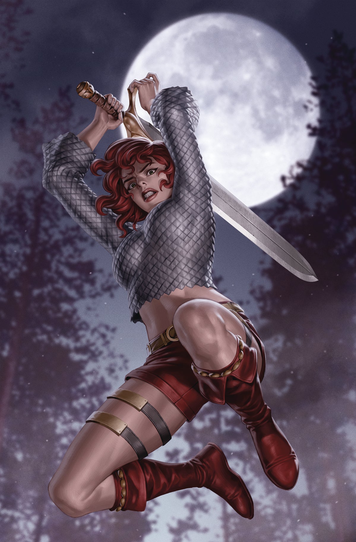 Immortal Red Sonja #5 J 1:30 Jung Geun Yoon Virgin Variant (08/17/2022) Dynamite
