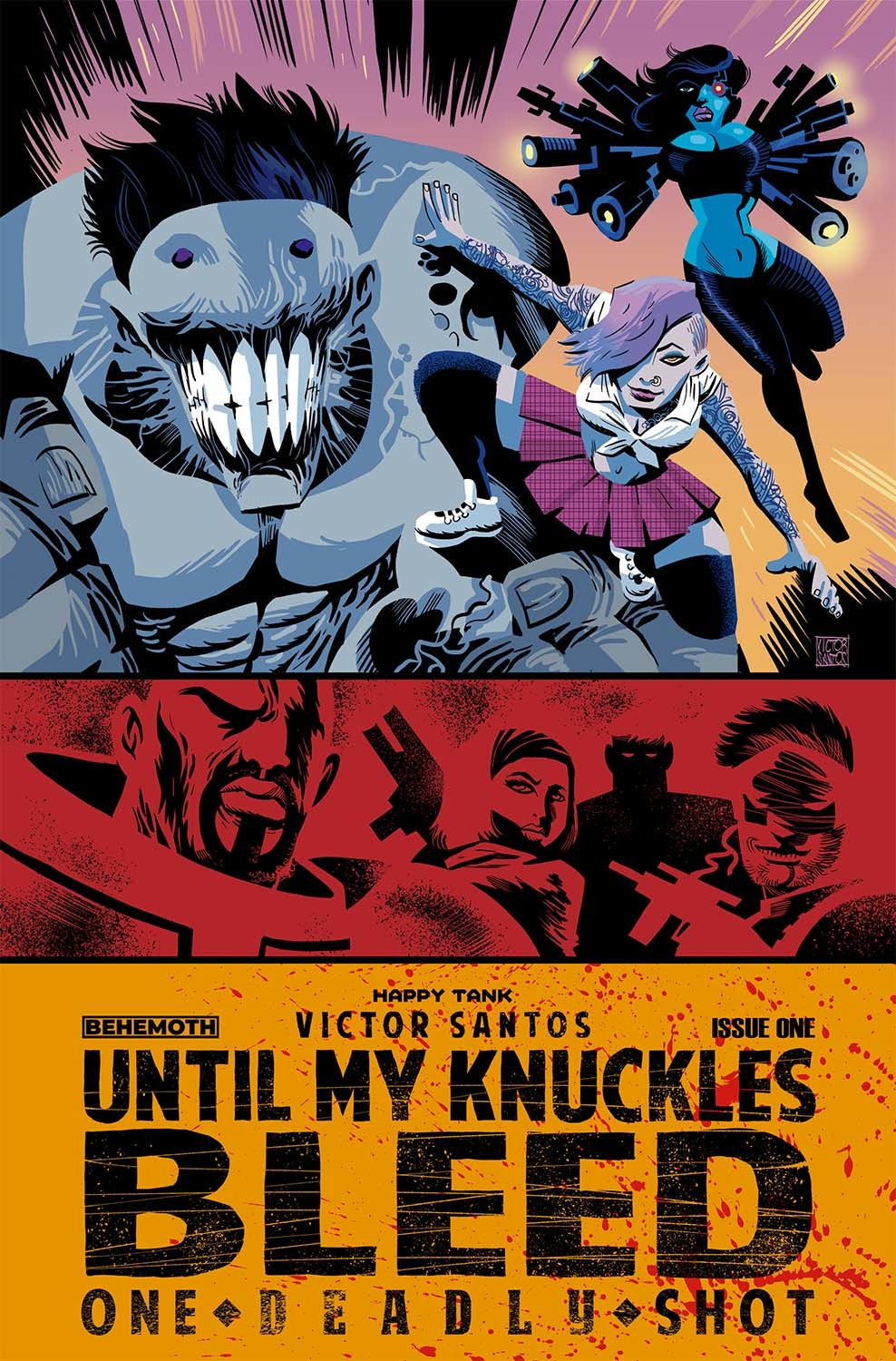 Until My Knuckles Bleed One Deadly Shot #1 A Santos 2022 Behemoth NM+ 9.6
