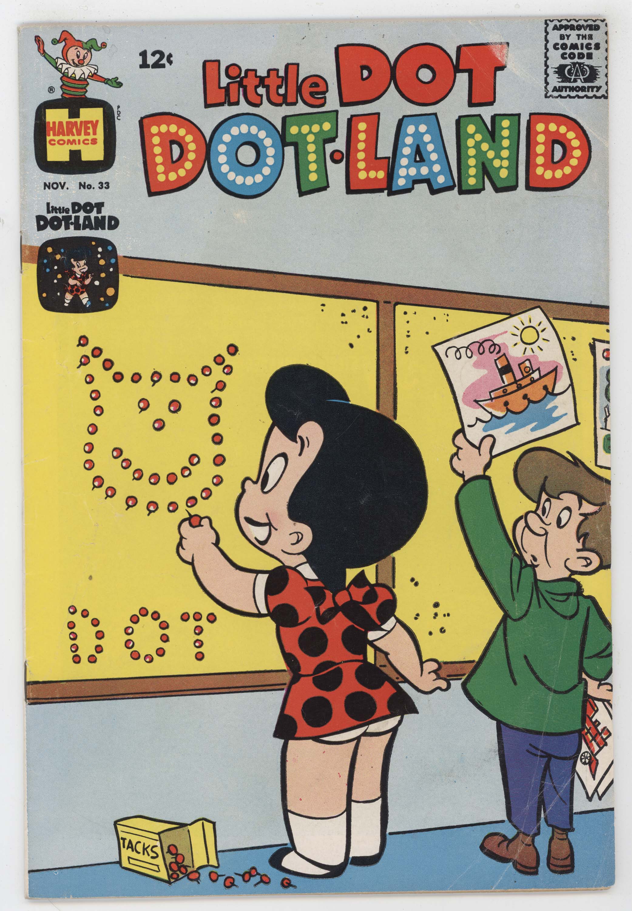 Little Dot Dotland 33 Harvey 1967 VG Warren Kremer Richie Rich Cat