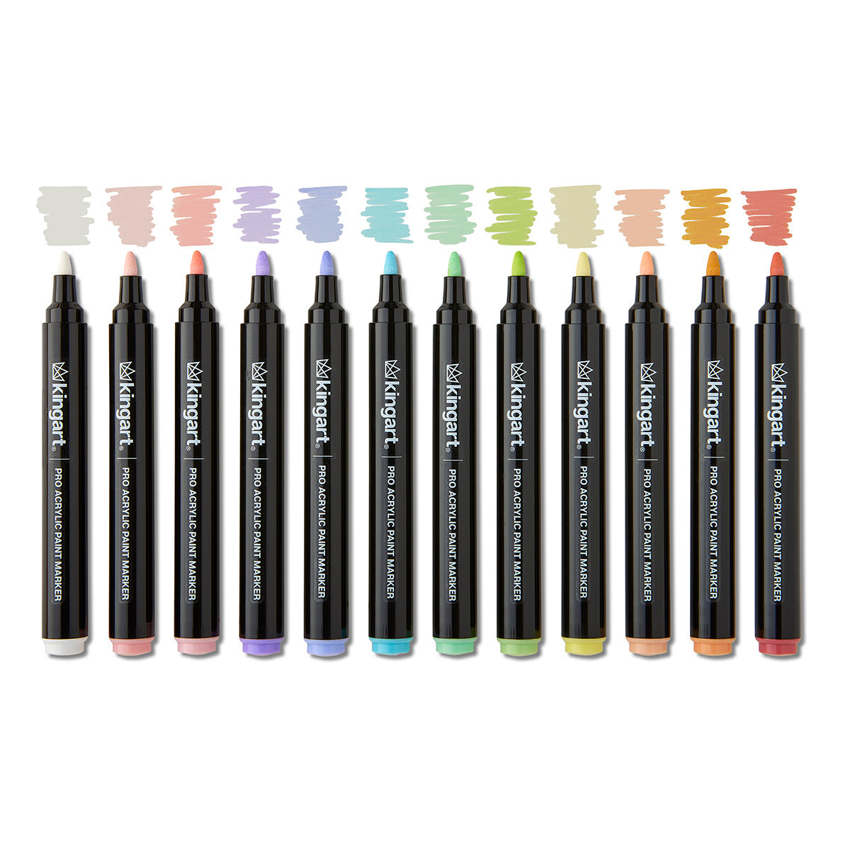 Acrylic Paint Markers 12 Pastel Colors