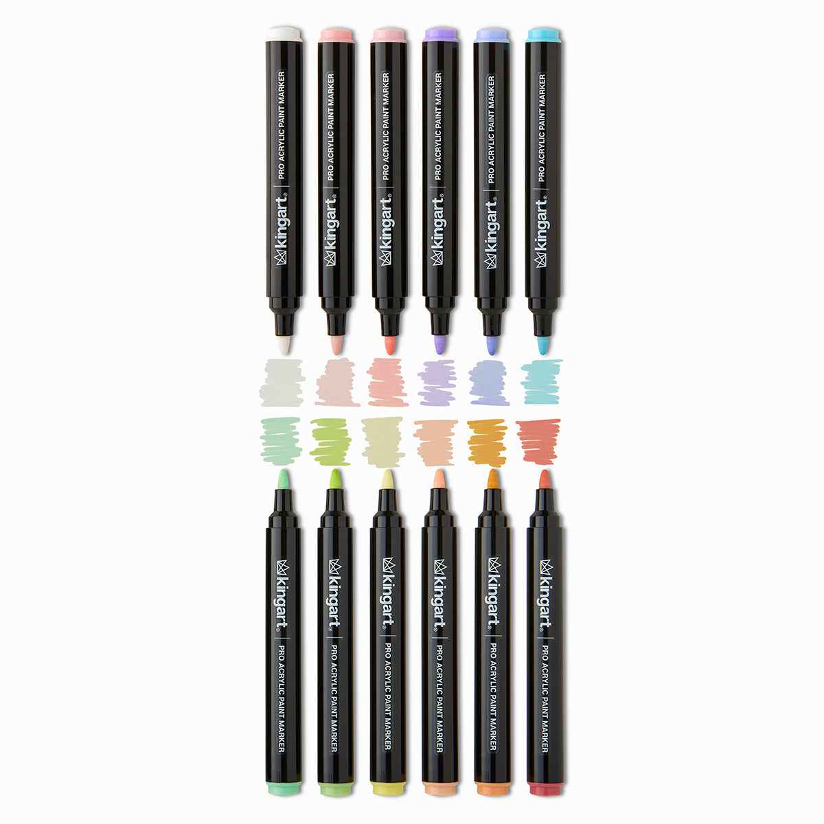 Acrylic Paint Markers 12 Pastel Colors