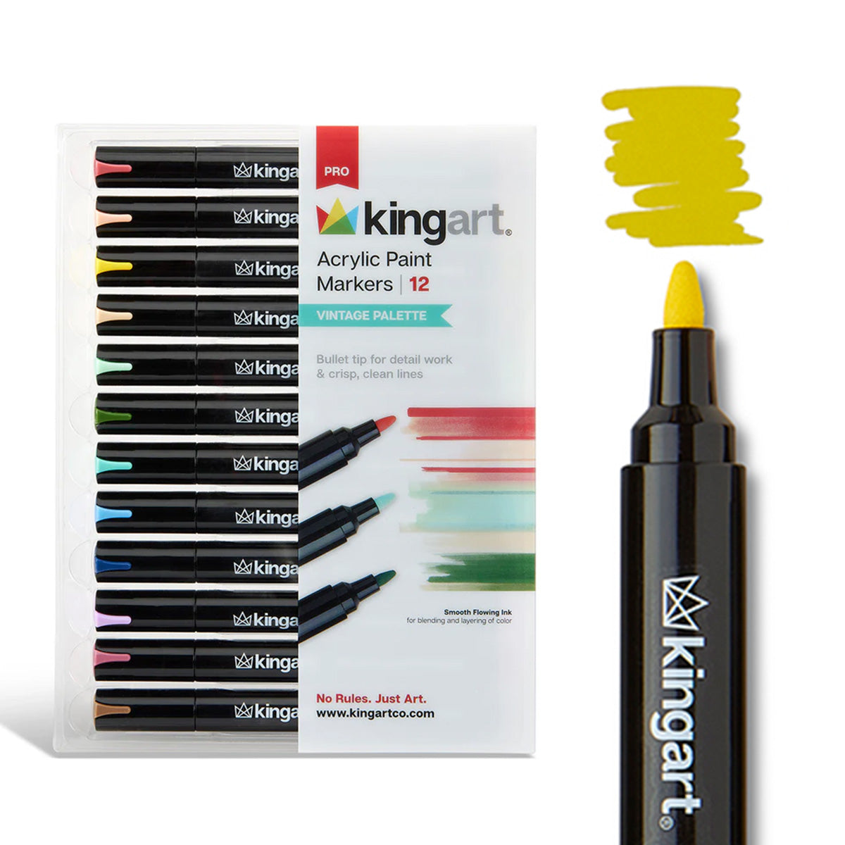 Acrylic Paint Markers 12 Vintage Colors