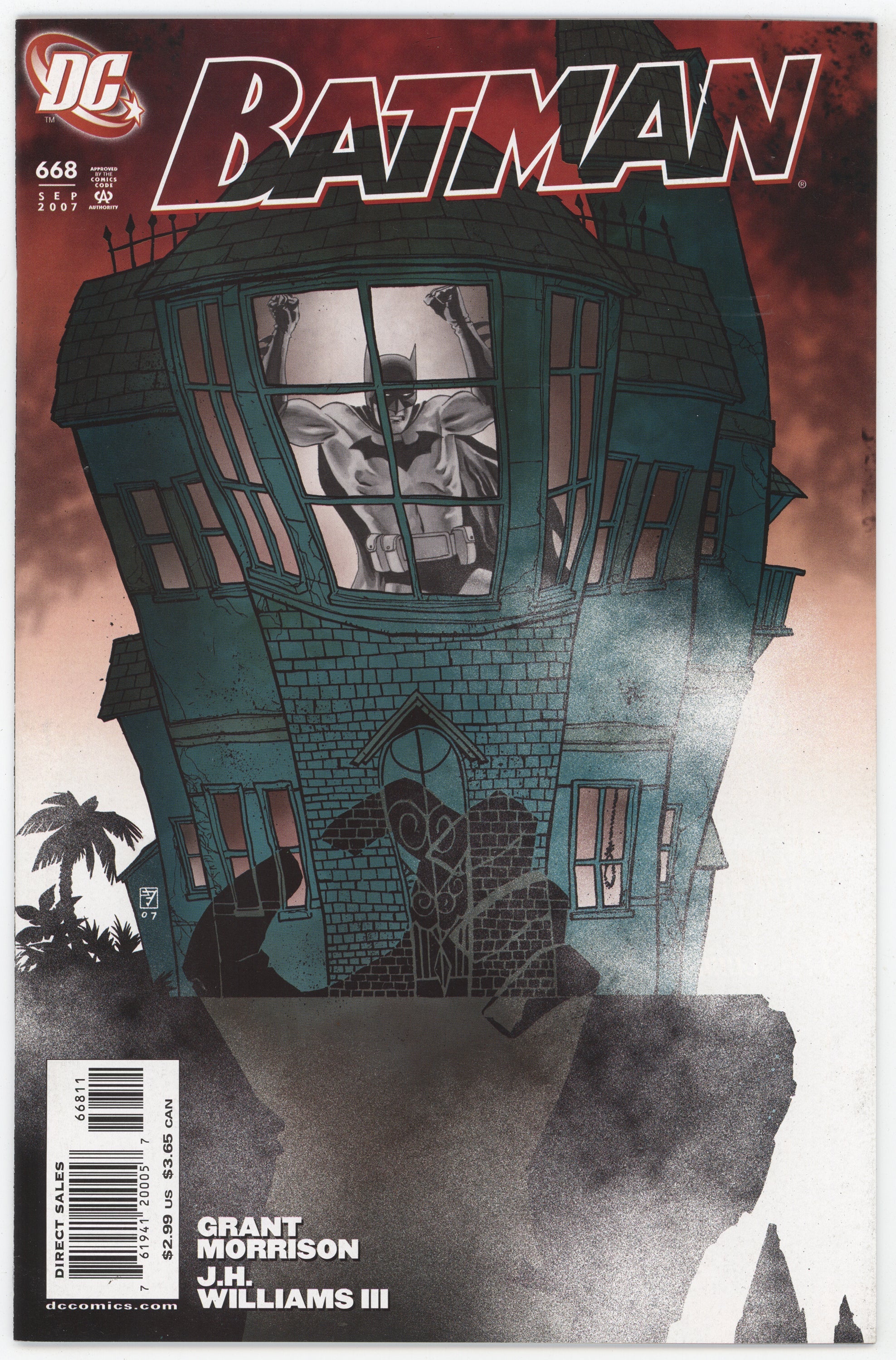 Batman 668 DC 2007 NM J.H. Williams Grant Morrison RIP Prelude 2