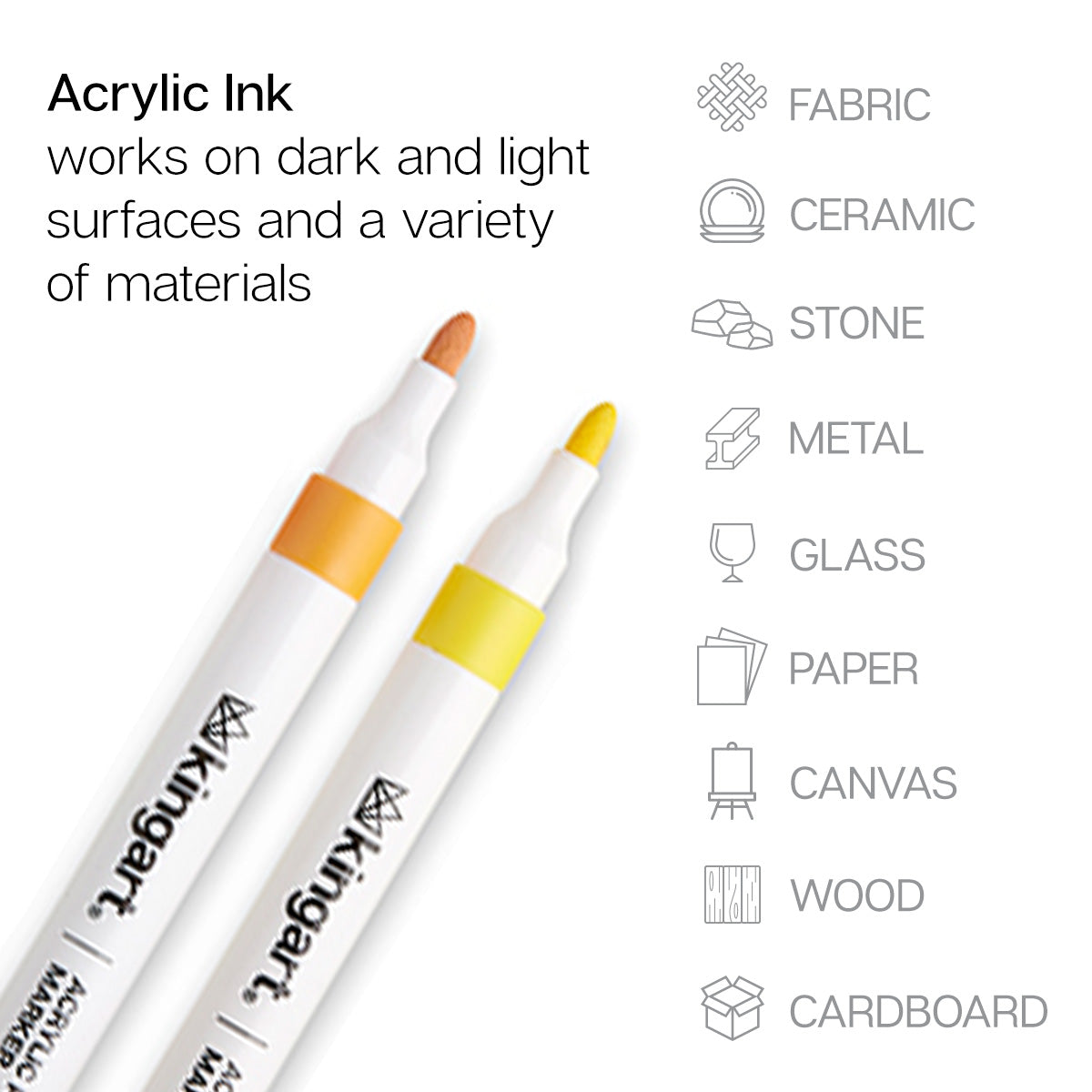 Acrylic Paint Markers 24 Colors