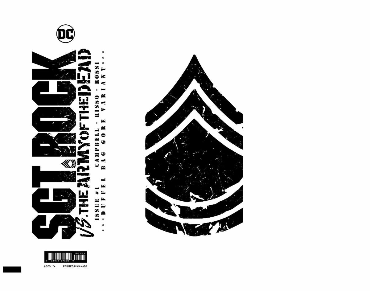 Dc Horror Presents Sgt Rock Vs The Army Of The Dead #1 (Of 6) C Frank Quitely Duffle Bag Gore Variant (09/27/2022) Dc