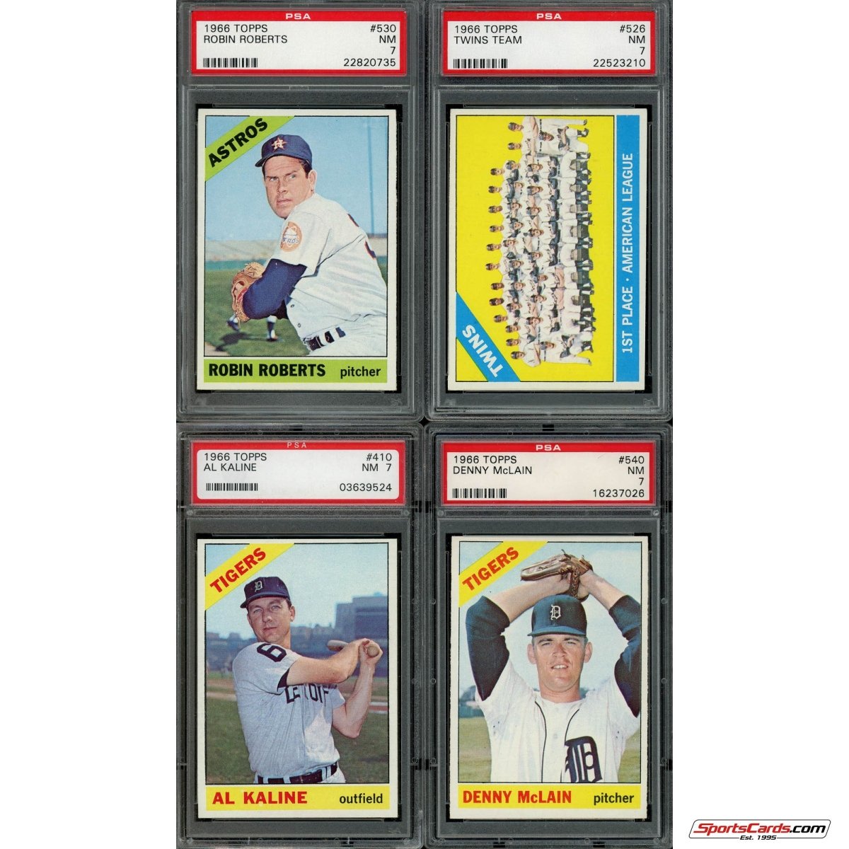 1966 Topps Baseball Complete Graded Set Break - (1) PSA 7 or Better Graded Card Per Box!