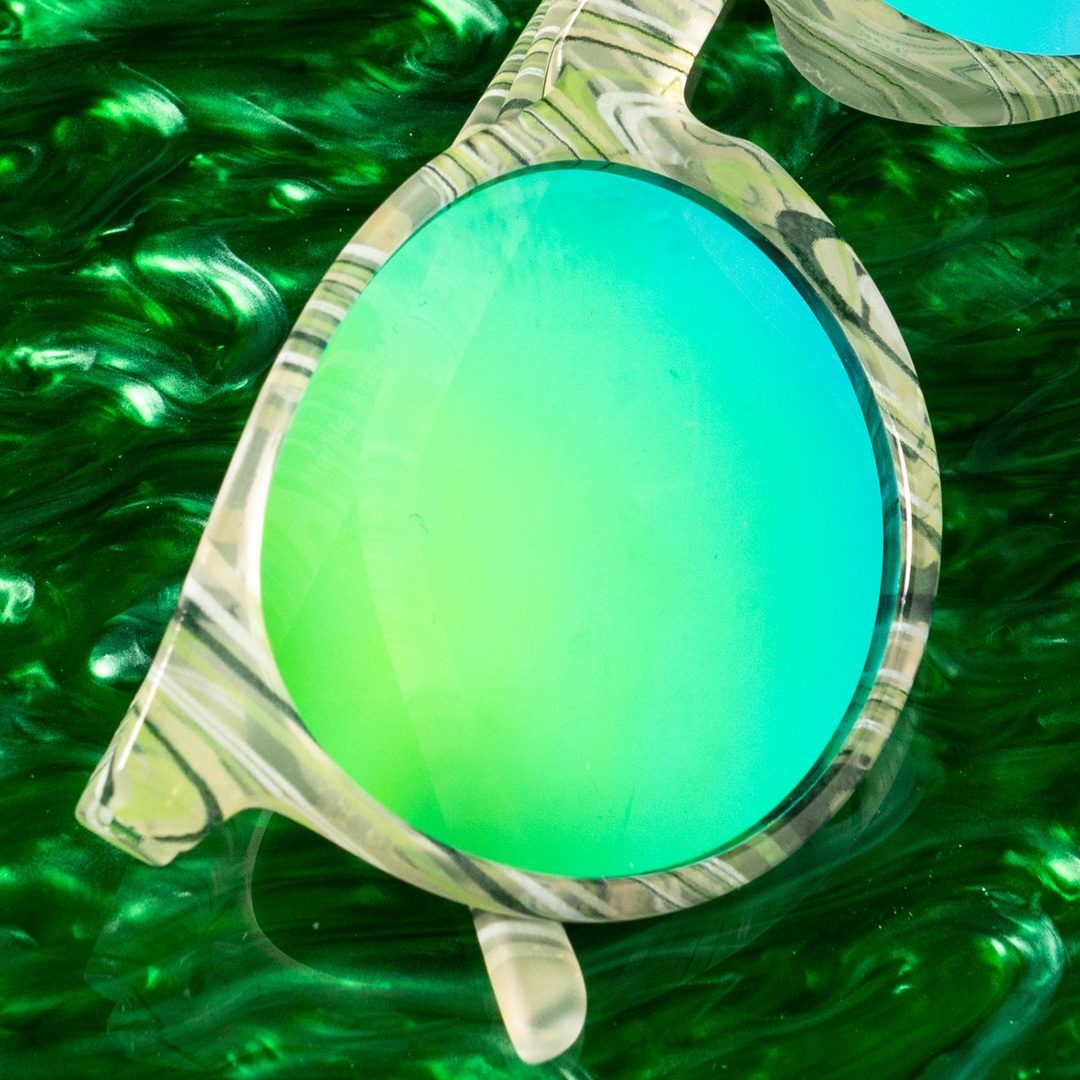 "Marble Arts Master” Circle G Polarized Sunglasses