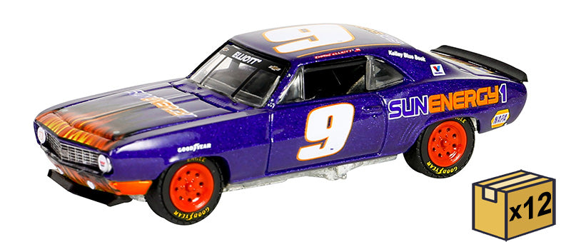 Greenlight 30494-CASE 1/64 Scale #9 Chase Elliott - 1969 Chevrolet Camaro