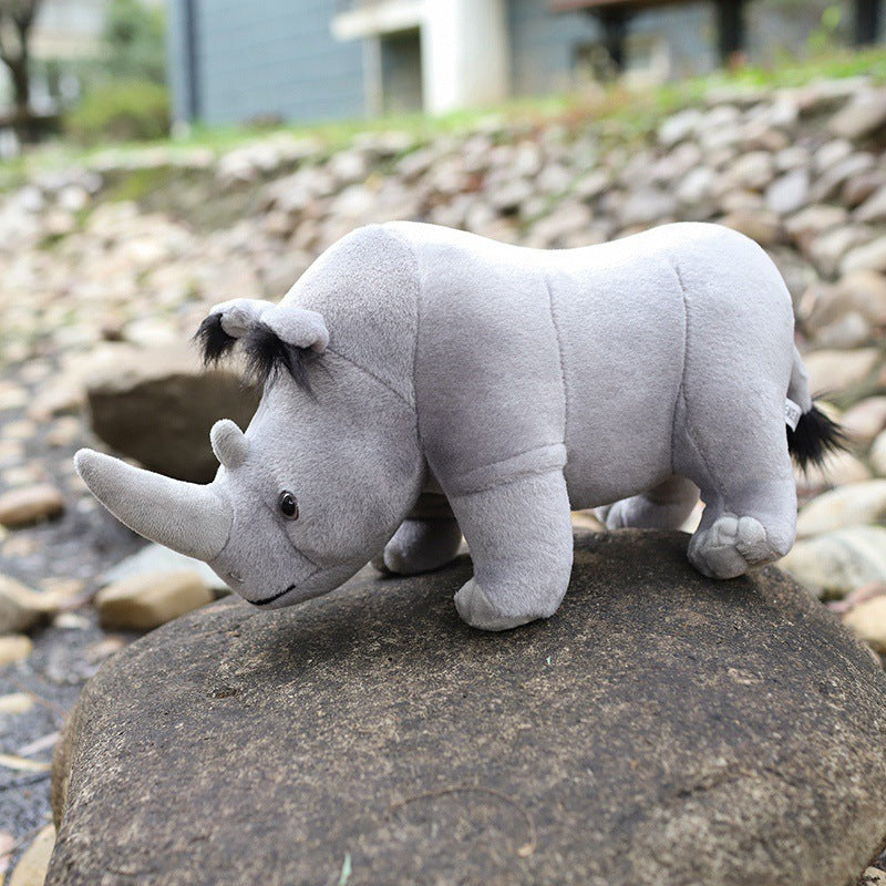 Plush Rhino Toy – Soft Stuffed Animal Doll
