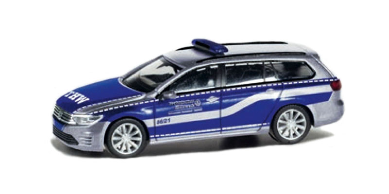 Herpa 95402 1/87 Scale Thw Police - Volkswagen Passat High Quality