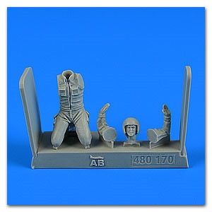 Aerobonus 480170 1/48 Warshaw Pact Aircraft Mechanic #6 (Kneeling)